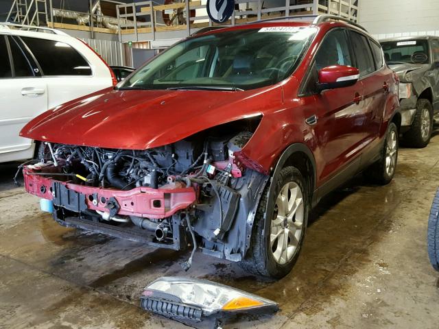 1FMCU9HX8DUC71017 - 2013 FORD ESCAPE SEL MAROON photo 2