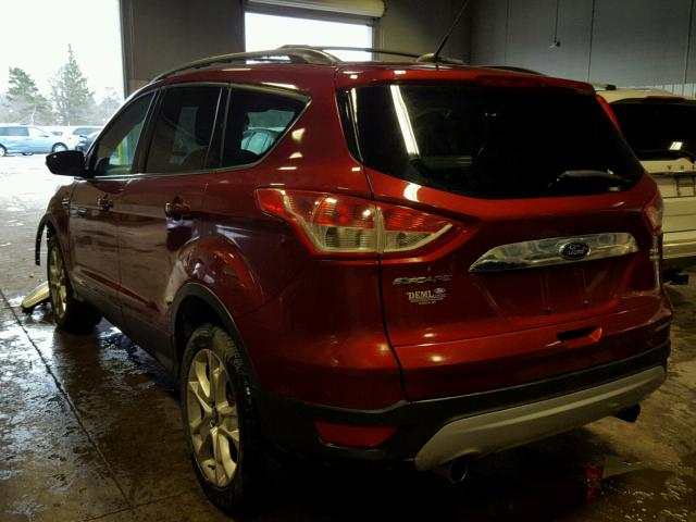 1FMCU9HX8DUC71017 - 2013 FORD ESCAPE SEL MAROON photo 3