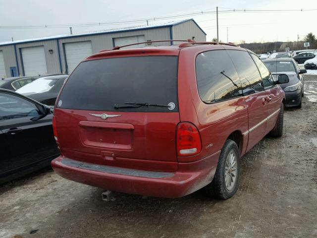 1C4GP64L6YB540924 - 2000 CHRYSLER TOWN & COU RED photo 4