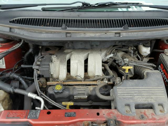 1C4GP64L6YB540924 - 2000 CHRYSLER TOWN & COU RED photo 7