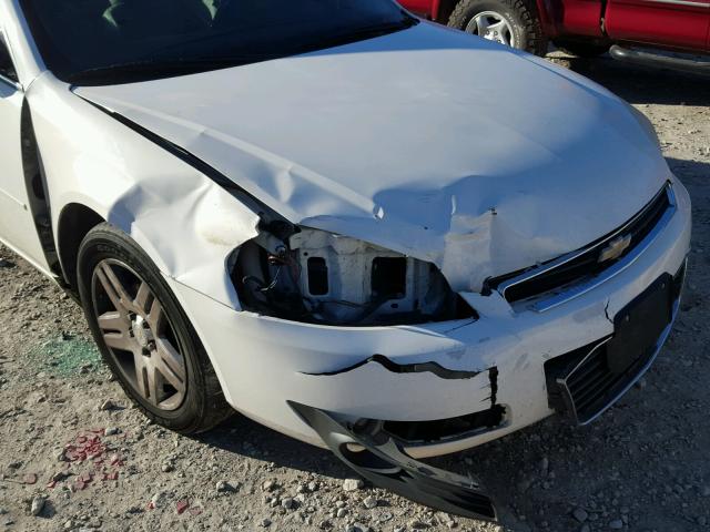 2G1WC58R079105034 - 2007 CHEVROLET IMPALA LT WHITE photo 9