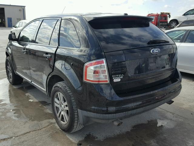 2FMDK36CX7BA56580 - 2007 FORD EDGE SE BLACK photo 3