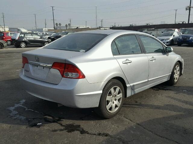 19XFA1F57AE064559 - 2010 HONDA CIVIC LX SILVER photo 4