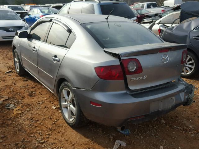 JM1BK12F961521750 - 2006 MAZDA 3 I GRAY photo 3