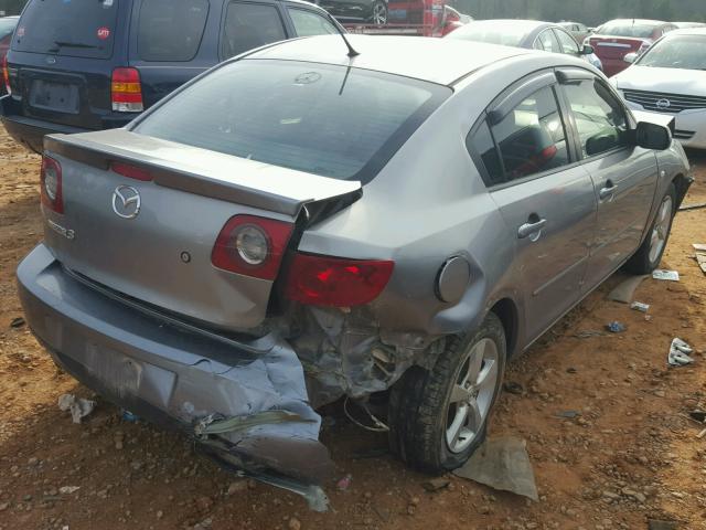 JM1BK12F961521750 - 2006 MAZDA 3 I GRAY photo 4