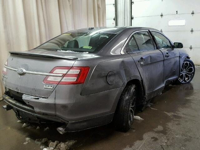 1FAHP2KTXDG148144 - 2013 FORD TAURUS SHO GRAY photo 4