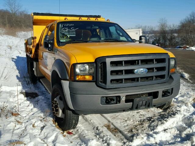 1FDAW56P87EA42770 - 2007 FORD F550 SUPER YELLOW photo 1