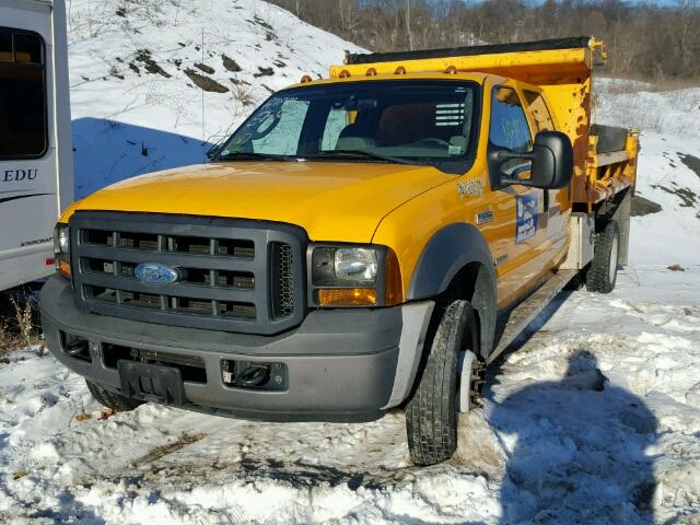 1FDAW56P87EA42770 - 2007 FORD F550 SUPER YELLOW photo 2