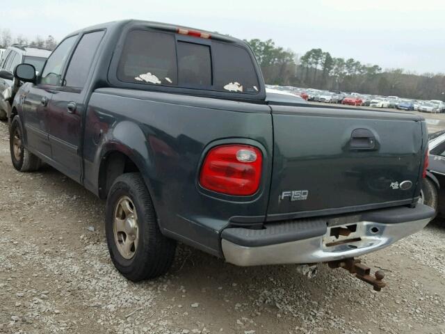 1FTRW07L11KE66631 - 2001 FORD F150 SUPER GREEN photo 3