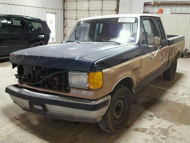 1FTEX15N9KKA60555 - 1989 FORD F150 TWO TONE photo 2