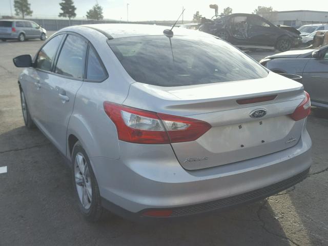 1FADP3F25EL372114 - 2014 FORD FOCUS SE SILVER photo 3