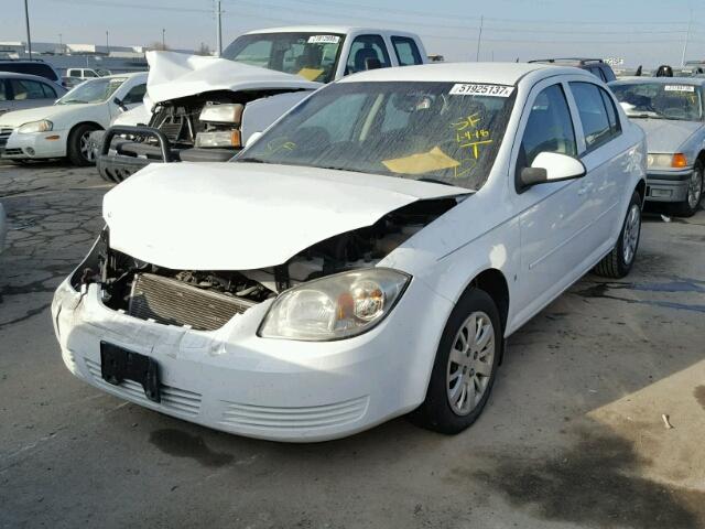 1G1AT58H497201738 - 2009 CHEVROLET COBALT LT WHITE photo 2