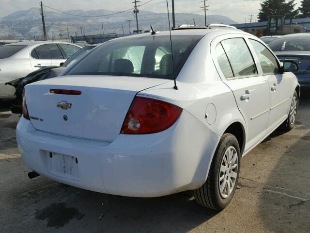 1G1AT58H497201738 - 2009 CHEVROLET COBALT LT WHITE photo 4