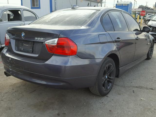 WBAVC53528FZ88292 - 2008 BMW 328 I SULE GRAY photo 4