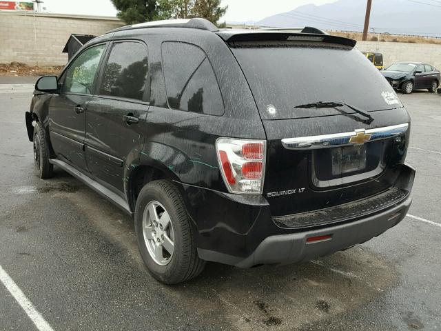 2CNDL63F666201120 - 2006 CHEVROLET EQUINOX LT BLACK photo 3