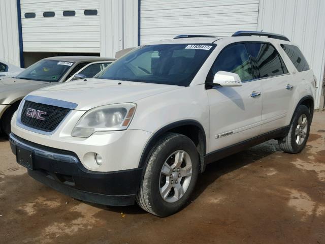 1GKER33708J305420 - 2008 GMC ACADIA SLT CREAM photo 2