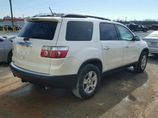 1GKER33708J305420 - 2008 GMC ACADIA SLT CREAM photo 4