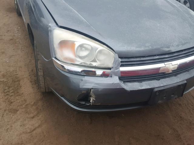 1G1ZT54885F150026 - 2005 CHEVROLET MALIBU LS ნაცრისფერი ფოტო 9