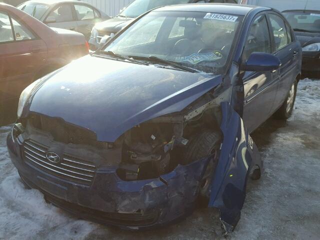 KMHCN46C58U245089 - 2008 HYUNDAI ACCENT GLS BLUE photo 2