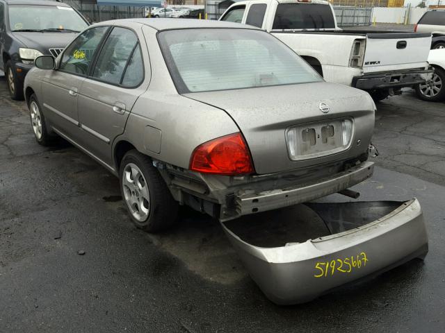 3N1CB51D56L585193 - 2006 NISSAN SENTRA 1.8 BEIGE photo 3