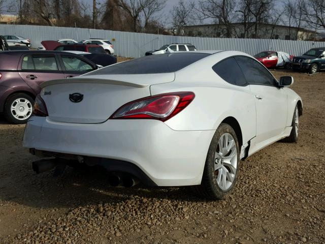 KMHHT6KD8DU089789 - 2013 HYUNDAI GENESIS CO WHITE photo 4