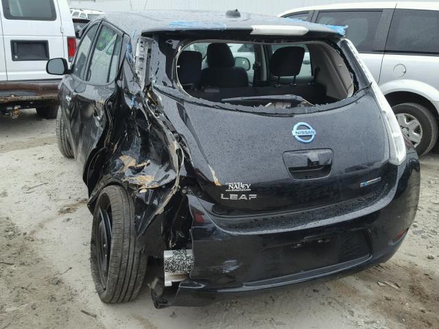 1N4AZ0CP9FC332213 - 2015 NISSAN LEAF S BLACK photo 3