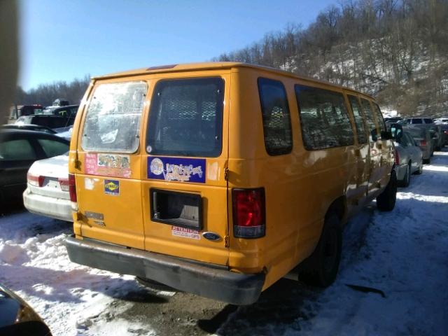 1FBSS31L77DB41457 - 2007 FORD ECONOLINE YELLOW photo 4