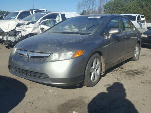 1HGFA16806L116303 - 2006 HONDA CIVIC EX GRAY photo 2