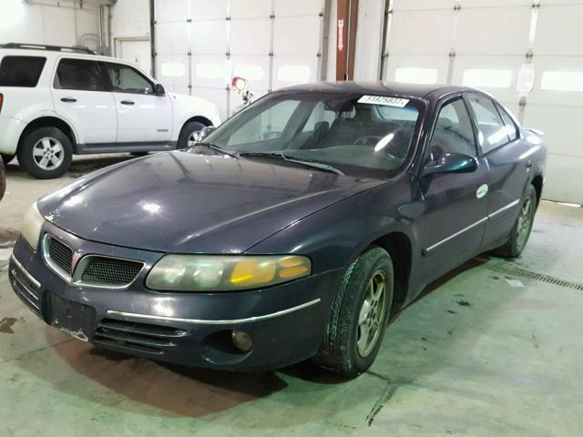 1G2HX54K414253313 - 2001 PONTIAC BONNEVILLE BLUE photo 2