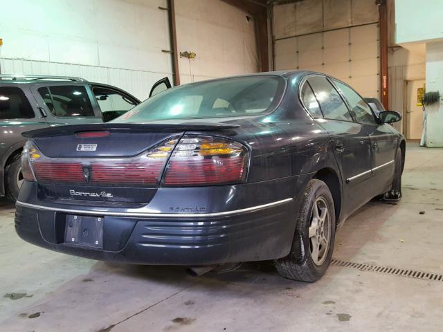 1G2HX54K414253313 - 2001 PONTIAC BONNEVILLE BLUE photo 4