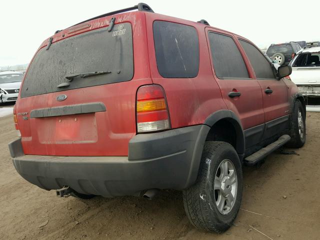 1FMCU03132KDNN480 - 2002 FORD ESCAPE XLT RED photo 4