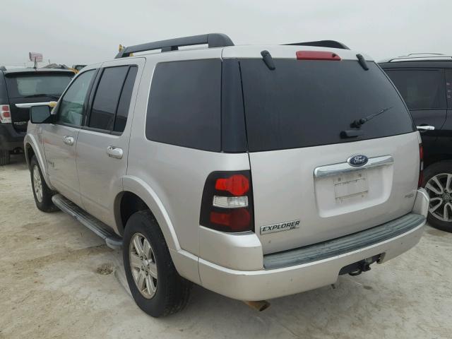 1FMEU63E37UB16196 - 2007 FORD EXPLORER X SILVER photo 3