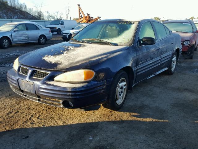 1G2NE52T1YM825906 - 2000 PONTIAC GRAND AM S 蓝色 照片 2