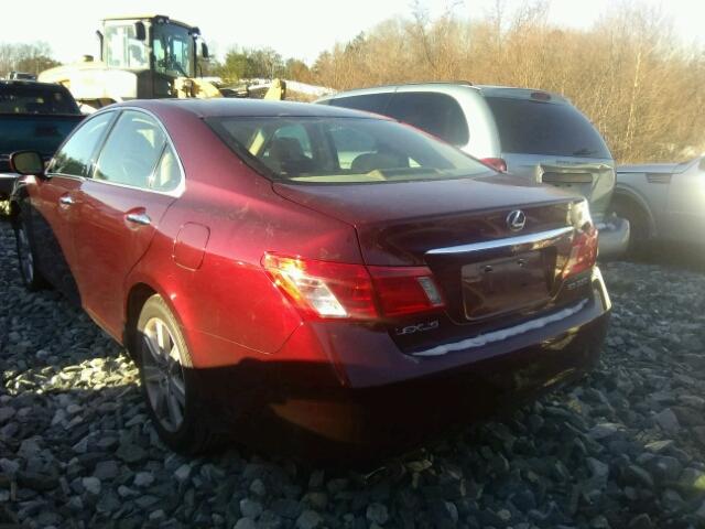 JTHBJ46G972065167 - 2007 LEXUS ES 350 BURGUNDY photo 3