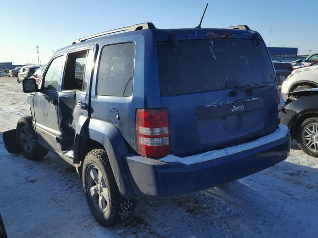 1J4PN2GK9AW135182 - 2010 JEEP LIBERTY SP BLUE photo 3