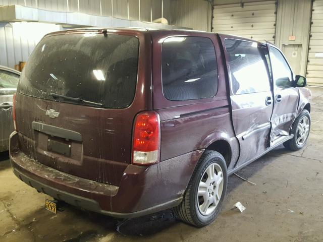 1GNDV23W18D136082 - 2008 CHEVROLET UPLANDER L MAROON photo 4