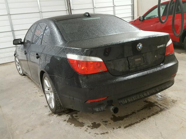 WBANB33554B112972 - 2004 BMW 545 I BLACK photo 3