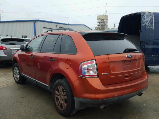 2FMDK36C98BA75963 - 2008 FORD EDGE SE ORANGE photo 3