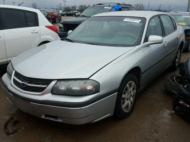 2G1WF52E439232358 - 2003 CHEVROLET IMPALA SILVER photo 2