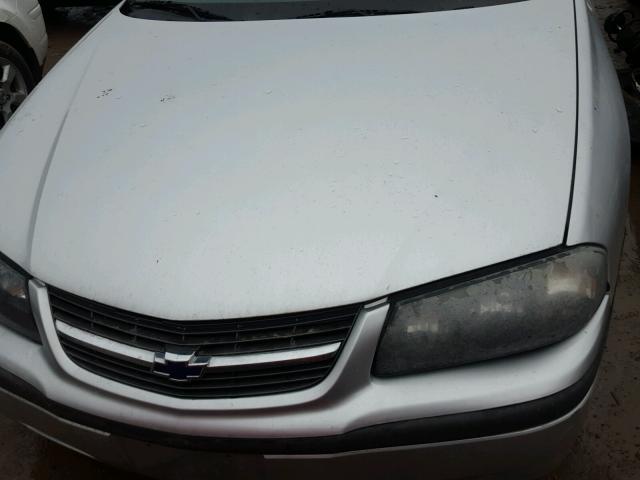 2G1WF52E439232358 - 2003 CHEVROLET IMPALA SILVER photo 7