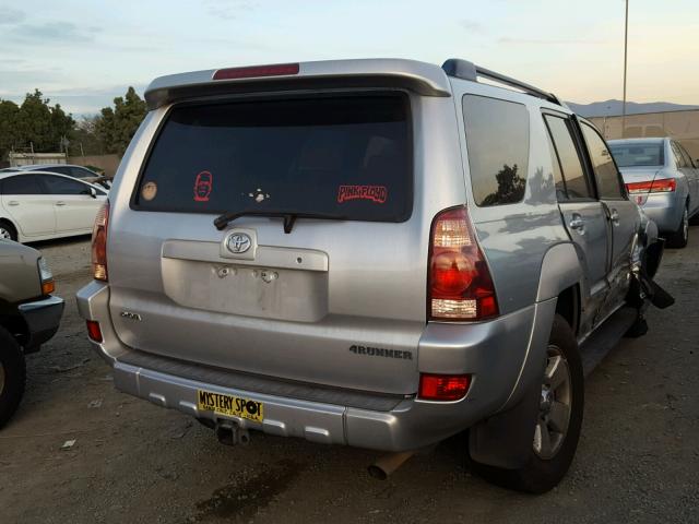 JTEZT14R430011774 - 2003 TOYOTA 4RUNNER SR SILVER photo 4