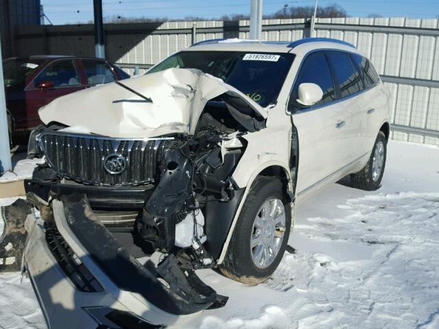 5GAKRBKD9FJ335711 - 2015 BUICK ENCLAVE WHITE photo 2