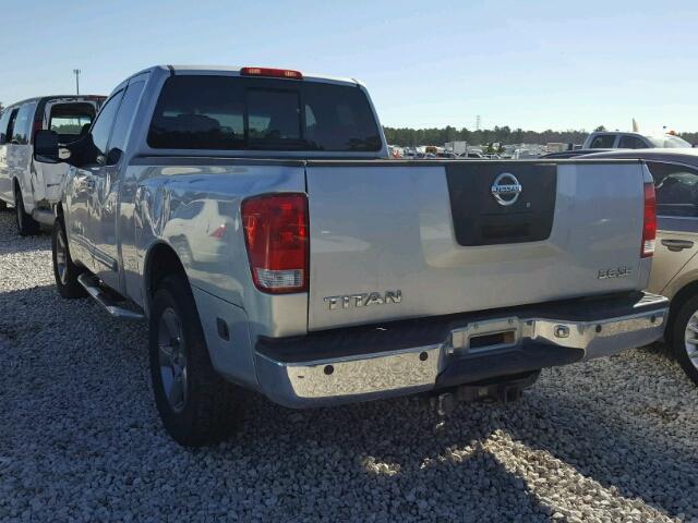 1N6BA06A55N534365 - 2005 NISSAN TITAN XE SILVER photo 3