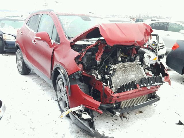 KL4CJCSB4EB712737 - 2014 BUICK ENCORE RED photo 1