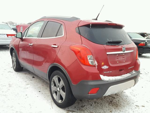 KL4CJCSB4EB712737 - 2014 BUICK ENCORE RED photo 3