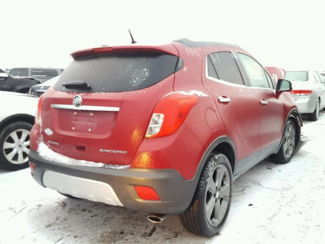 KL4CJCSB4EB712737 - 2014 BUICK ENCORE RED photo 4