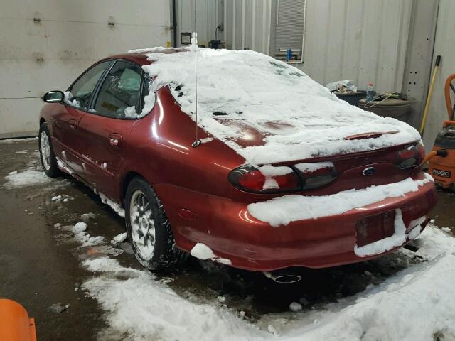 1FAFP54N5XA283367 - 1999 FORD TAURUS SHO RED photo 3