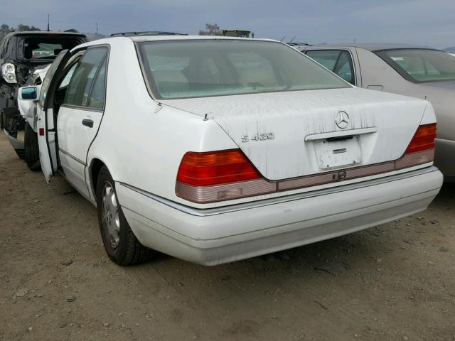 WDBGA43E1SA207048 - 1995 MERCEDES-BENZ S 420 WHITE photo 3