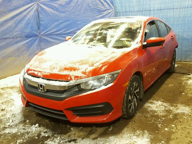 2HGFC2F77GH566391 - 2016 HONDA CIVIC EX RED photo 2