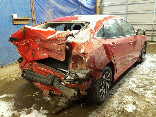 2HGFC2F77GH566391 - 2016 HONDA CIVIC EX RED photo 4